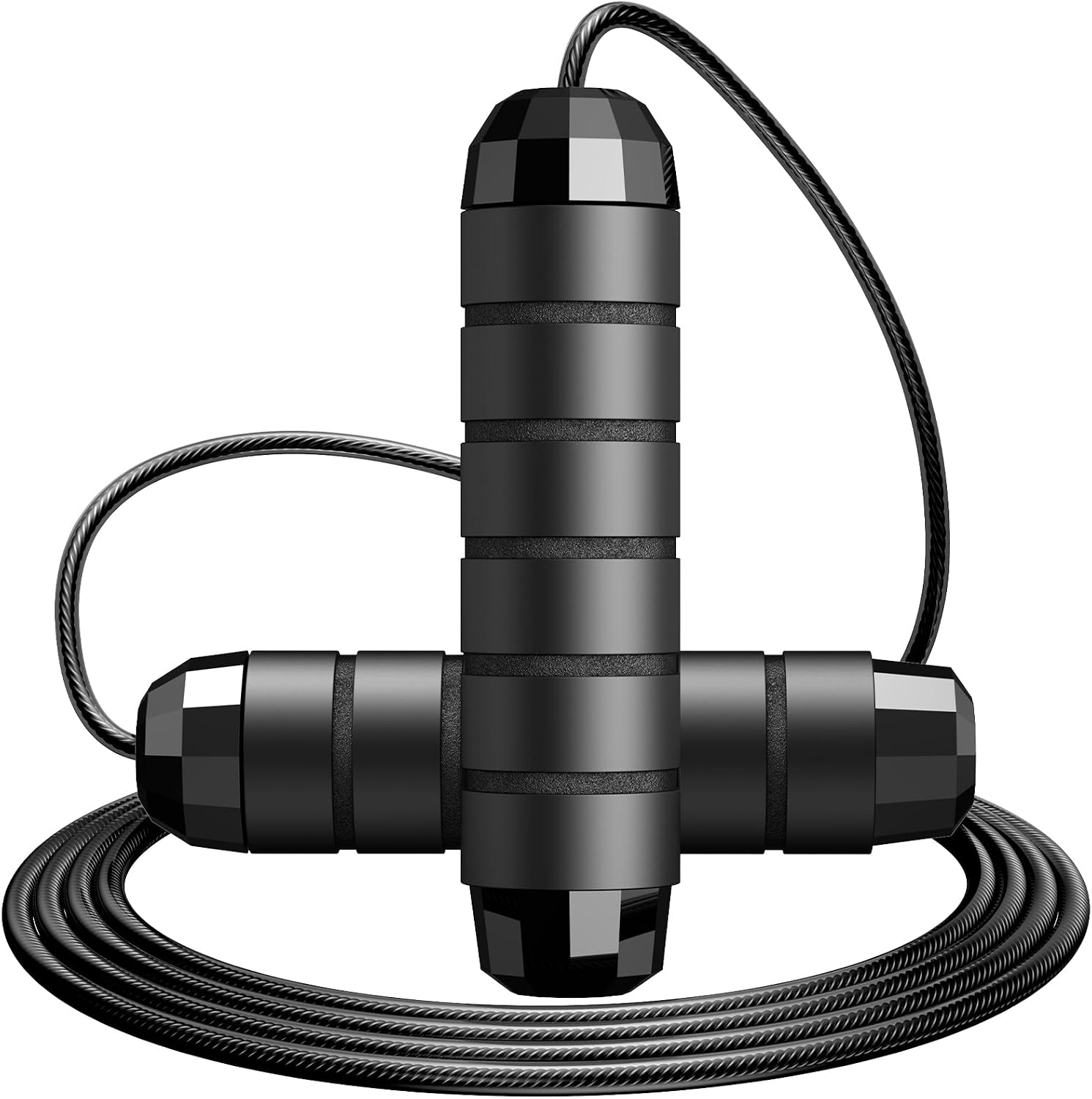 Tangle-Free Rapid Speed Jump Rope with Ball Bearings, Adjustable