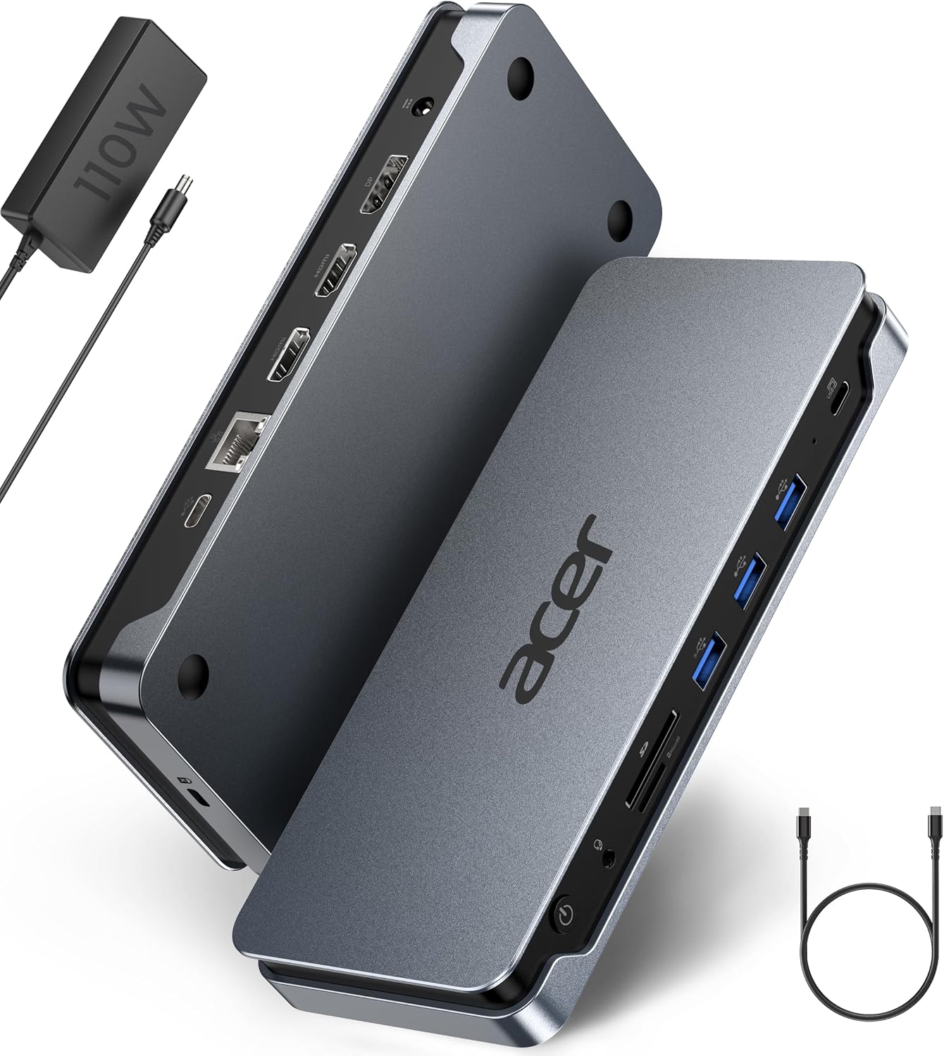 Acer 13-in-1 USB-C Laptop Docking Station, Triple Display, 2 HDMI and 1 DP