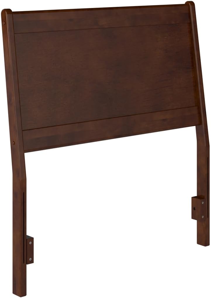 HomeStock Solid Wood Panel Headboard, Adjustable Height, Angled Design