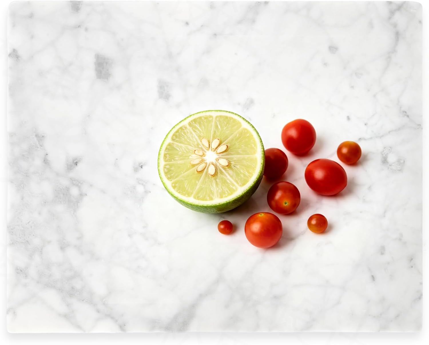 Marble Cutting Board for Kitchen, 16 x 12 Inch, Italian Carrara White
