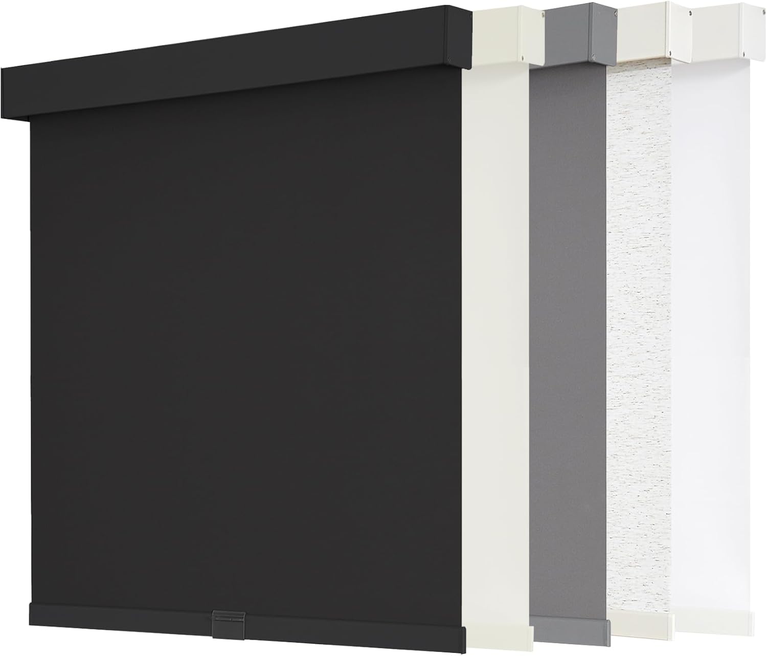 AOSKY Cordless Blackout Roller Shades, 34 x 72 Inch, Black