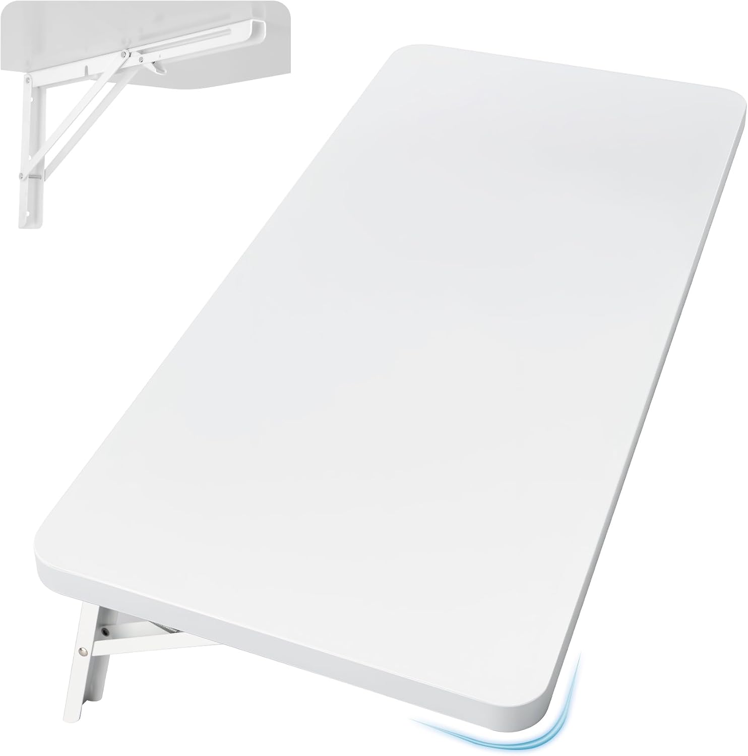 Neoaider Wall Mounted Folding Table, 31.5 x 15.7 Inch, White