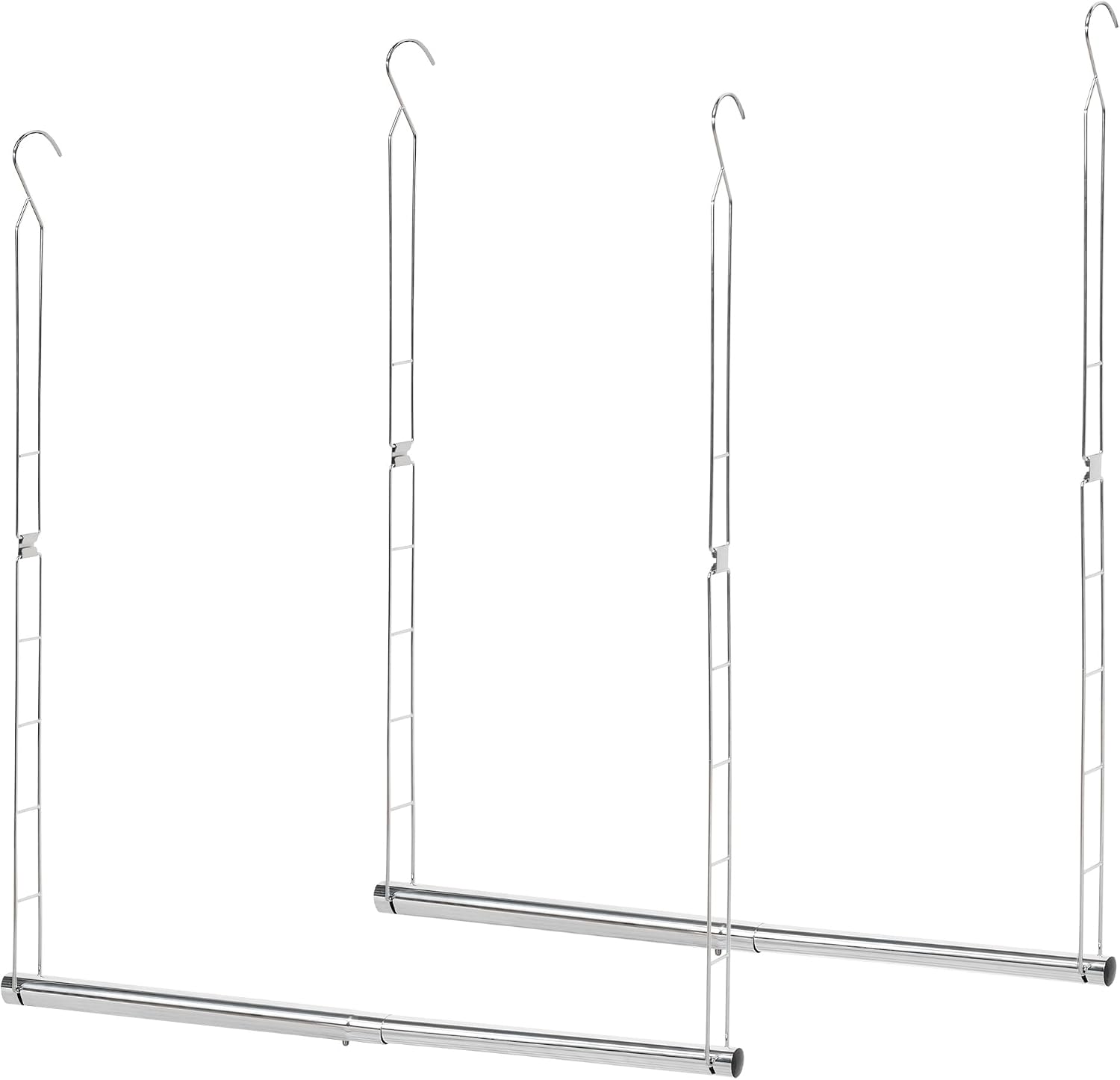 STORAGE MANIAC Hanging Closet Rod, Adjustable Width and Height, Space-Saving Organizer
