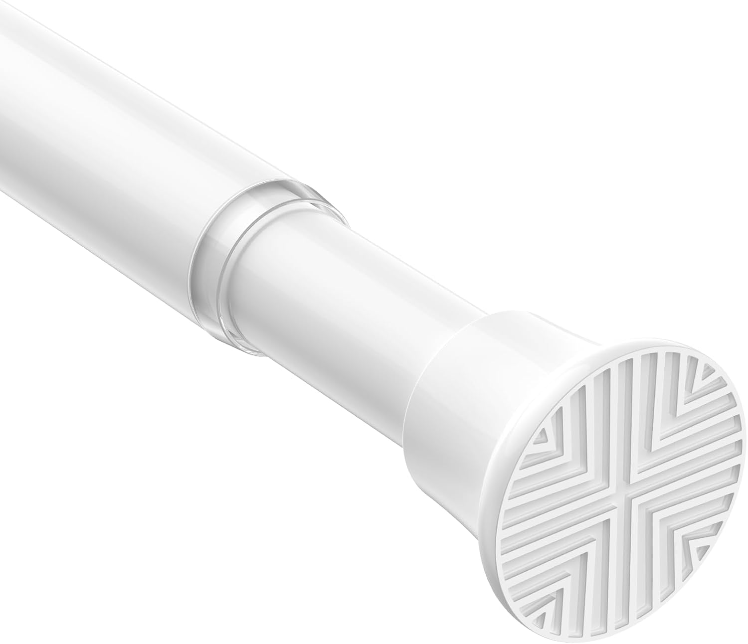 Spring Tension Curtain Rod, 32 to 76 Inch, White