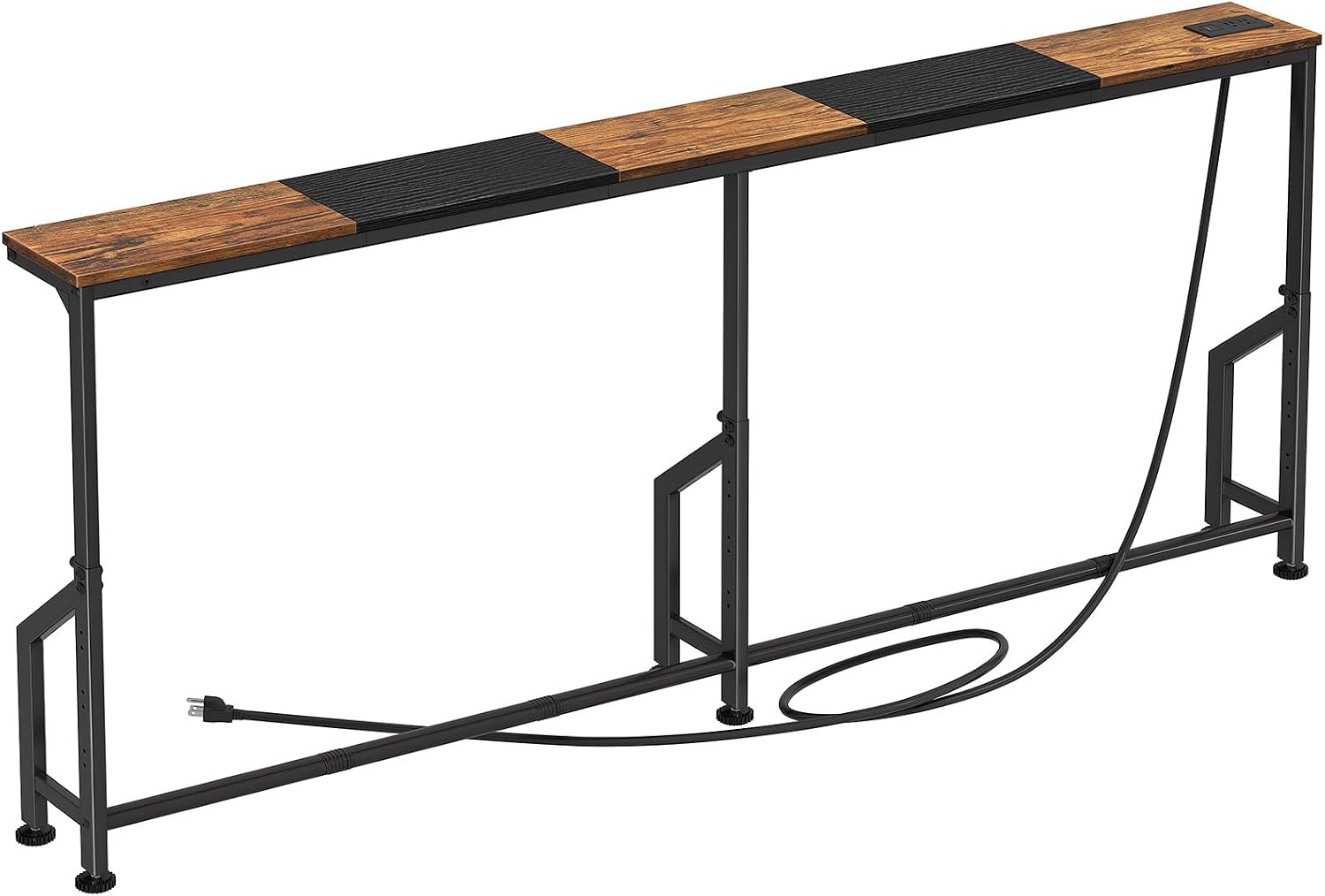 Kitstorack 76.9 Inch Narrow Console Table with Power Outlet