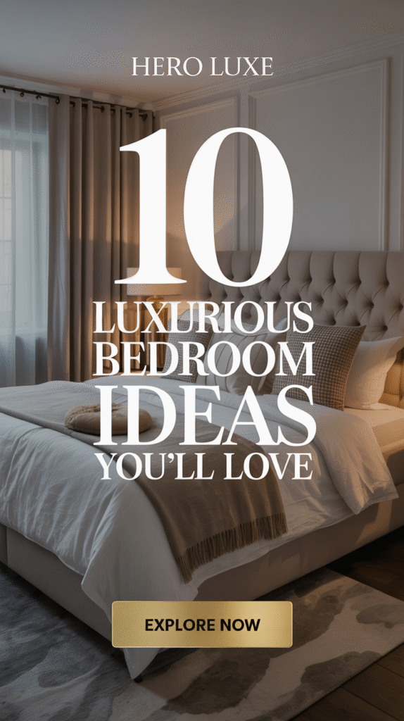 Luxurious bedroom color palette setting a sophisticated tone