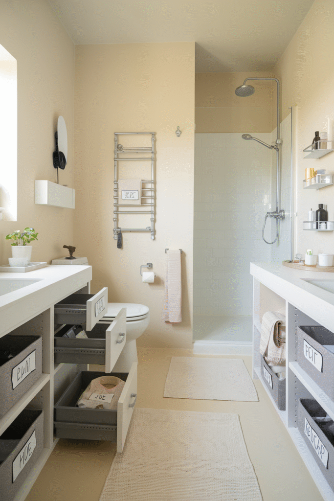Maintaining a minimalist bathroom's clean look over time