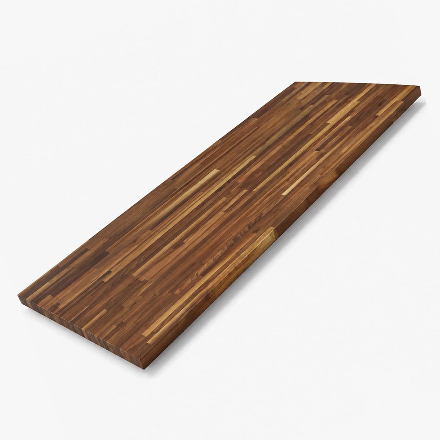 CONSDAN Walnut Butcher Block Countertop, Solid Hardwood Slab