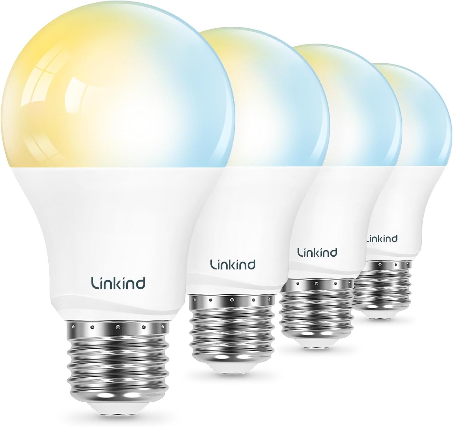 Linkind Smart Light Bulbs, Works with Alexa and Google Home, Dimmable