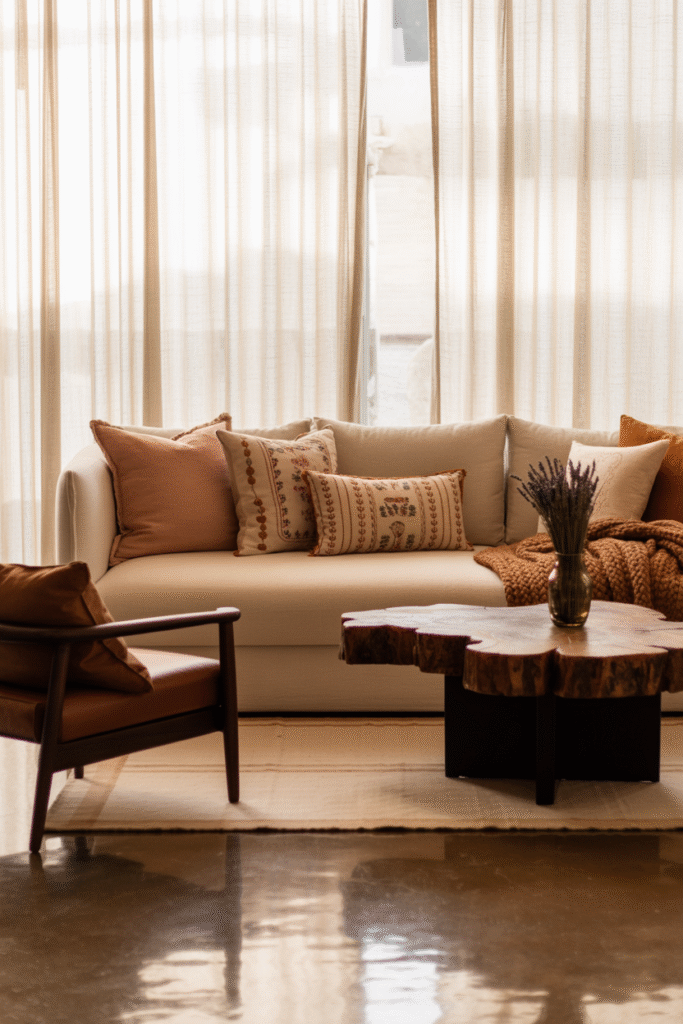 Simple, luxe furniture silhouettes in genuinely quality materials