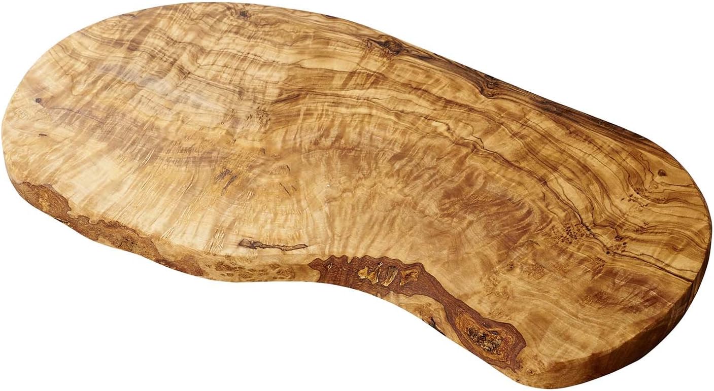 Naturally Med Olive Wood Cheese Board, 14 Inch