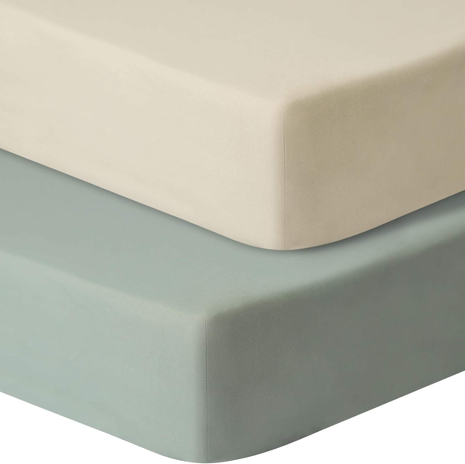 GUNTAIL Fitted Crib Sheets, 2 Pack, for Standard Crib and Toddler Mattress