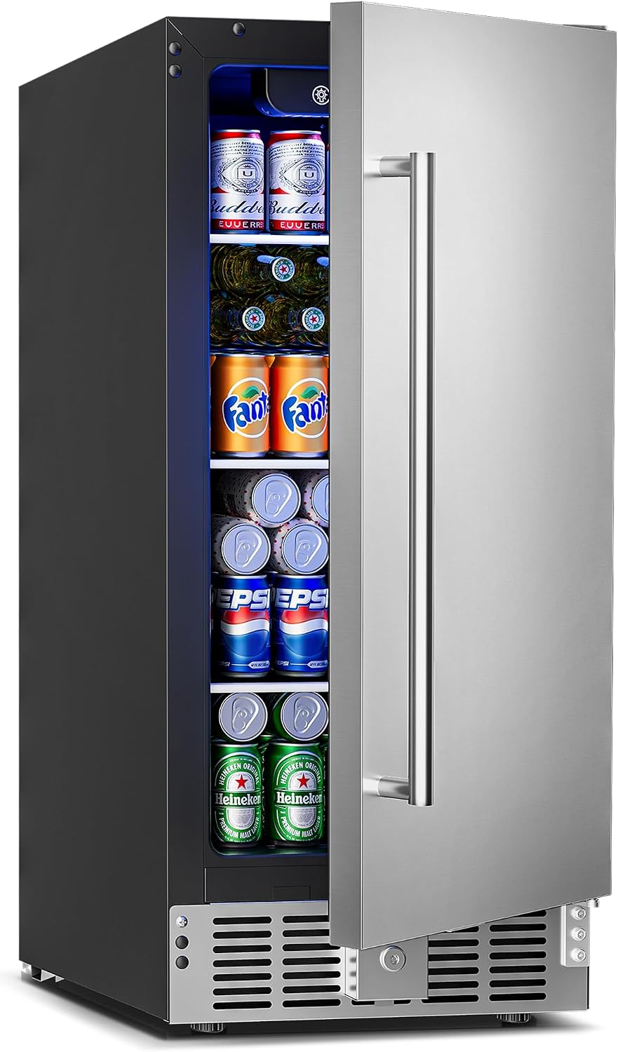 Feelfunn 15 Inch Outdoor Beverage Refrigerator, 126 Cans