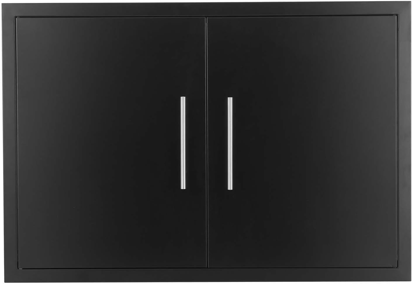 JIE JIN Outdoor Kitchen Double Doors, 31 x 24 Inch, Stainless Steel BBQ Access Doors