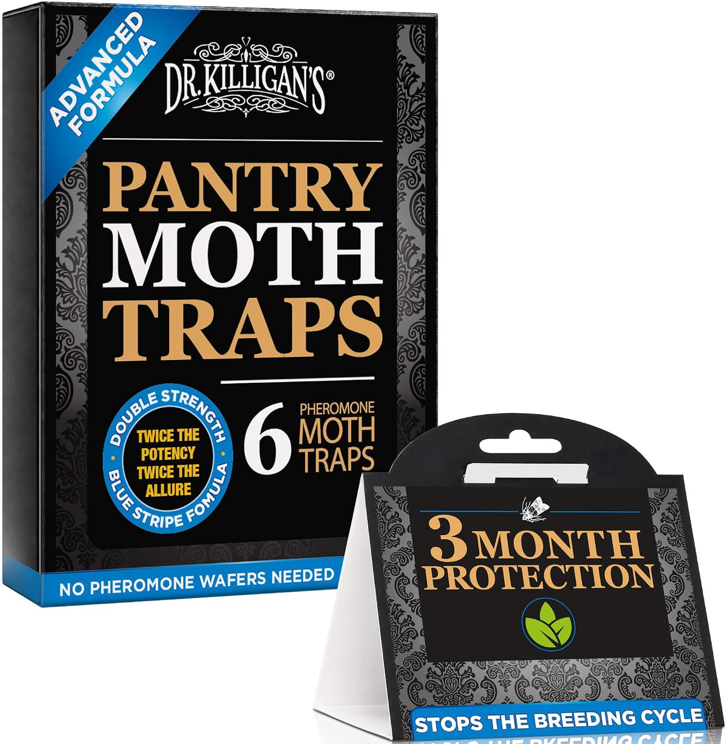 Dr. Killigan's Pantry Moth Traps with Pheromones, 6 Pack