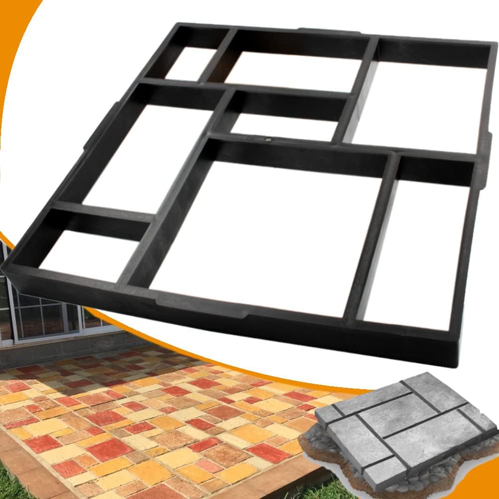 Avalution Reusable Concrete Walk Maker Stepping Stone Paver Mold, 20 x 20 Inch