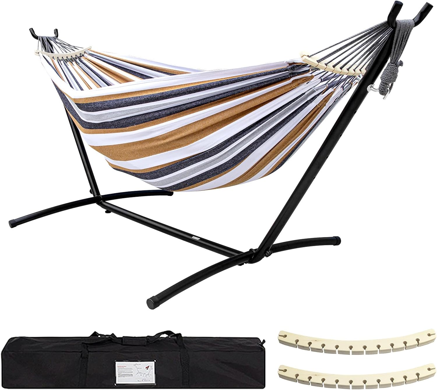 SZHLUX Double Hammock with Stand for Outside