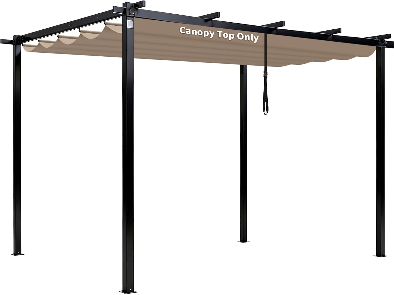 Mrsenloi 10 x 10 Pergola Shade Cover Replacement, Top Only, Beige