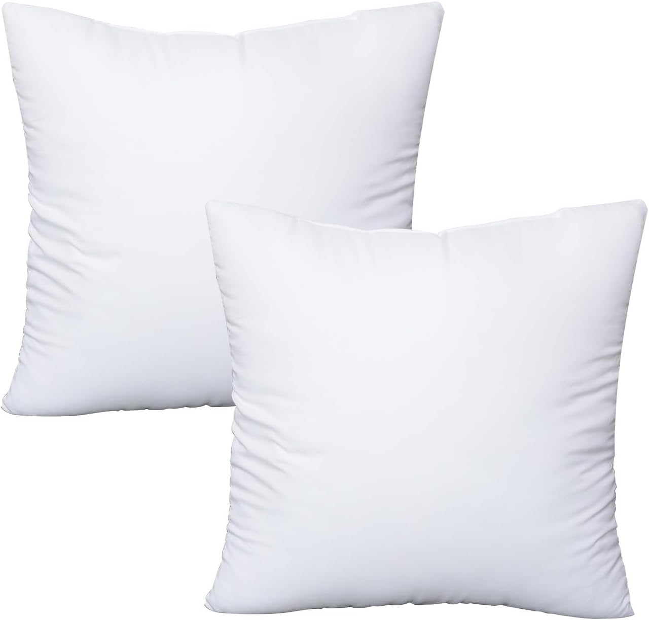 OKBA Throw Pillow Inserts, Set of 2, 100% Cotton Cover