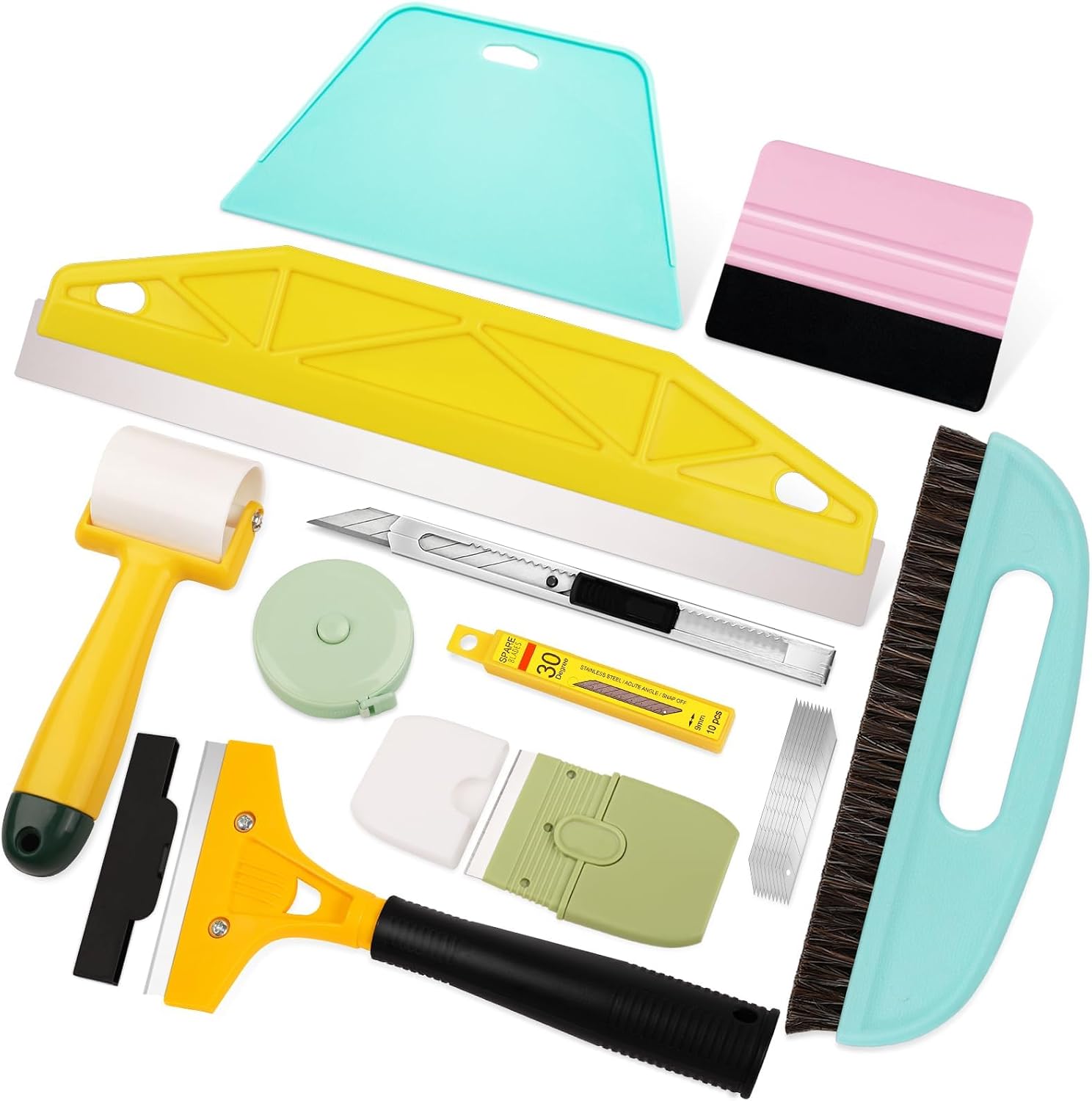 WRAPXPERT Peel and Stick Wallpaper Tools, Wallpaper Smoothing Tool Kit with Smoother