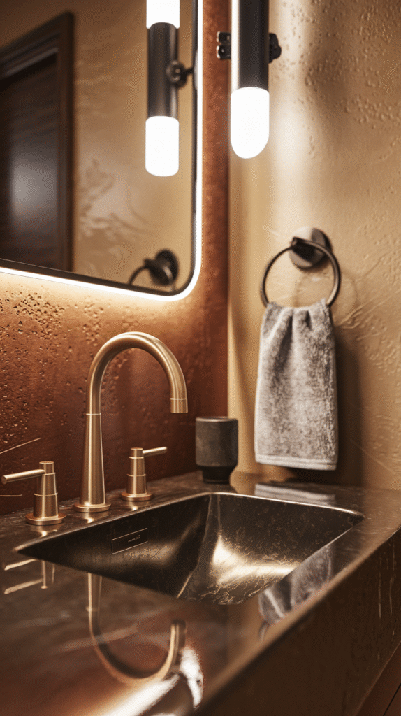 Fancy-feeling finishes creating luxury on a modest budget