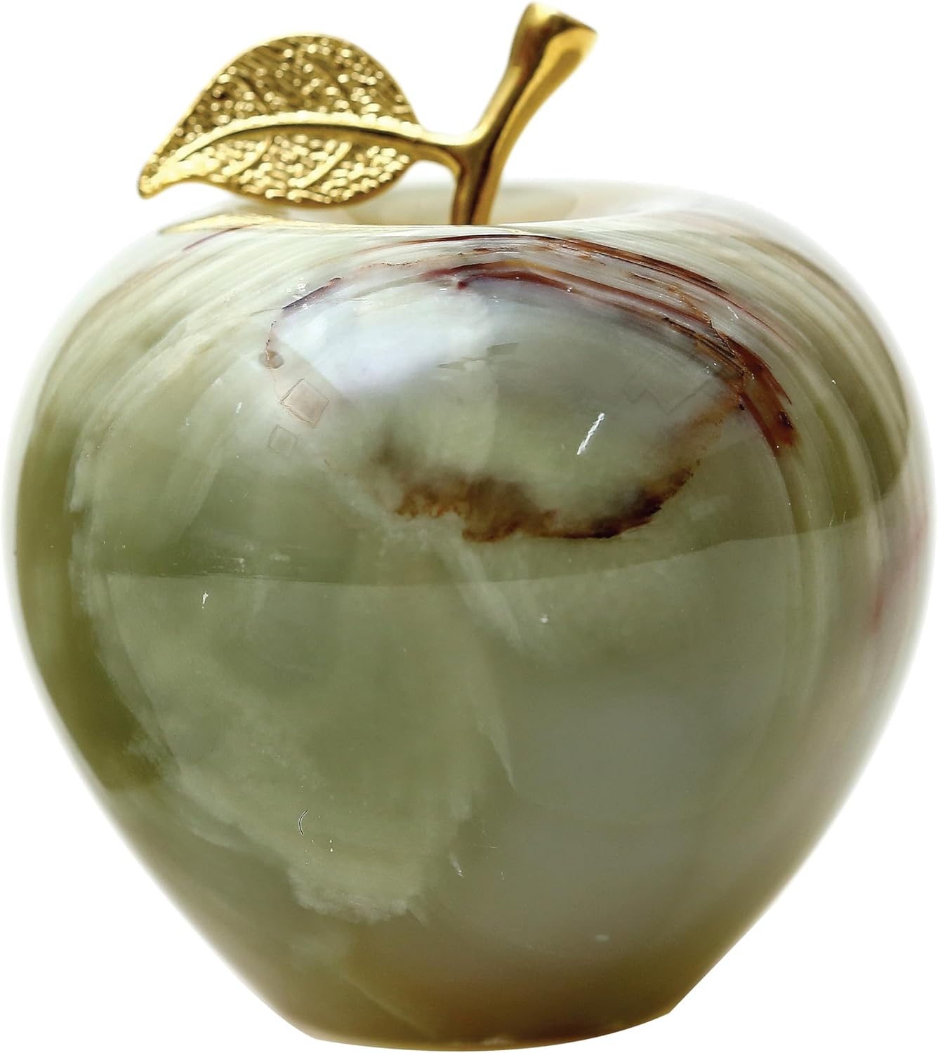 Radicaln Marble Apple Paperweight Decoration Piece, 3 Inch