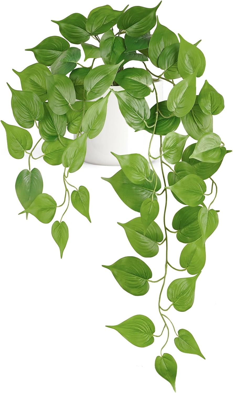 Mkono Faux Hanging Plant with Ceramic Pot, 25 Inch