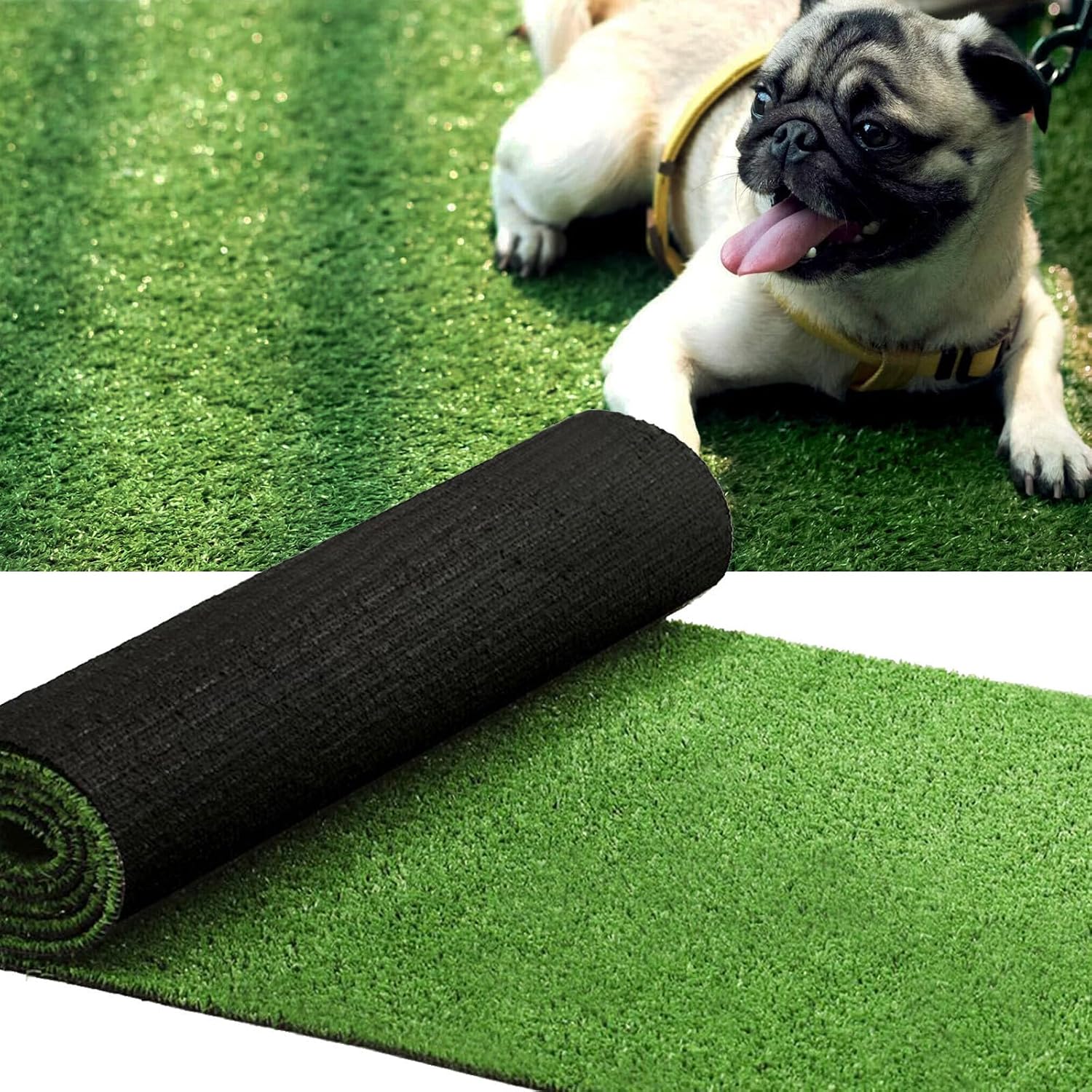 Artificial Grass Turf Mat, 3 x 10 Ft, 0.4 Inch Pile, Indoor and Outdoor