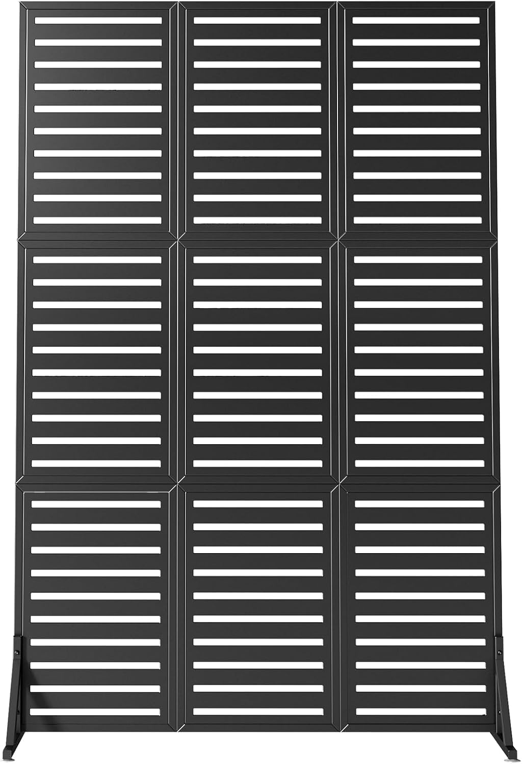 72 Inch Decorative Laser-Cut Steel Metal Privacy Screen for Outdoors