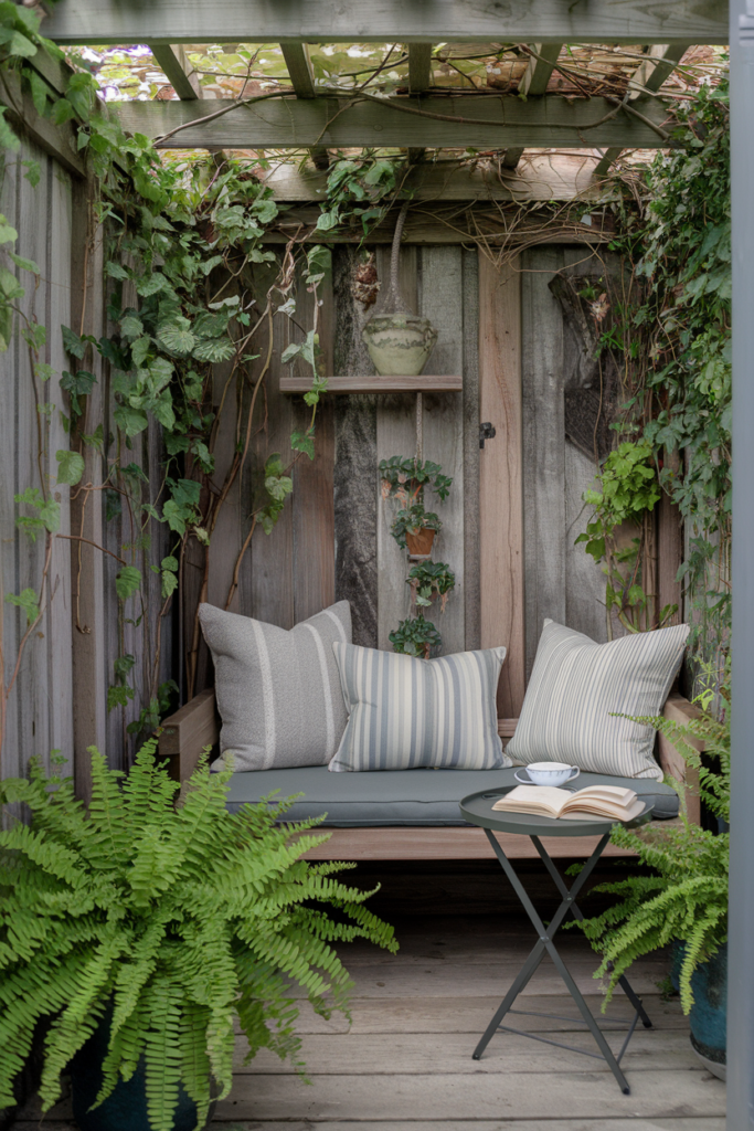 Thoughtfully landscaped corner maximizing every inch of yard space