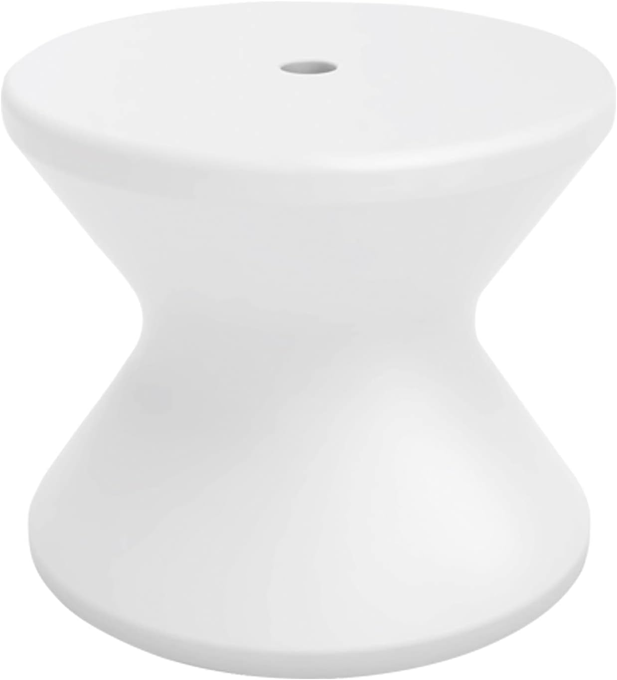 Ledge Lounger In-Pool Side Table with 2 Inch Umbrella Hole, White