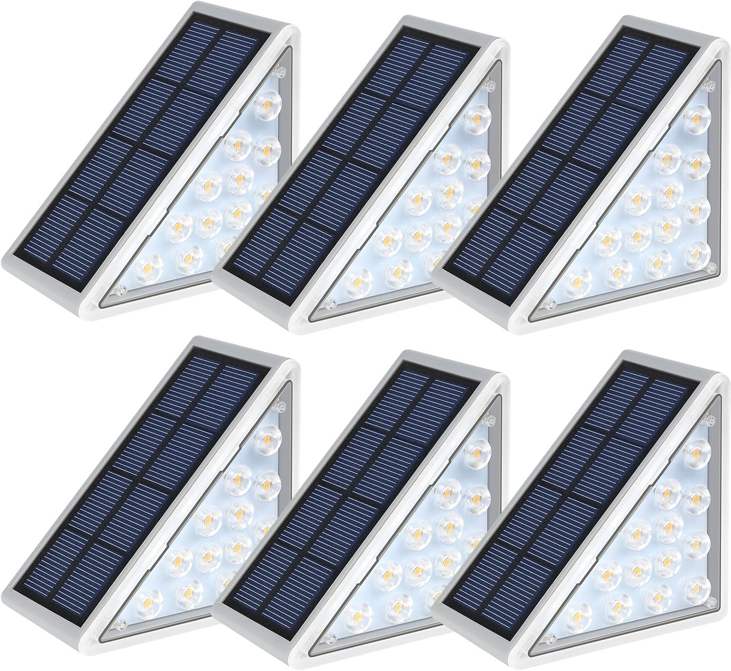 Waterproof LED Solar Step Lights for Outdoor Stairs and Decks