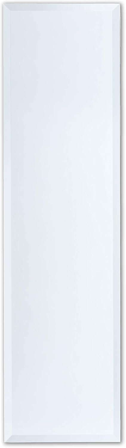 Better Bevel Frameless Full-Length Mirror, 16 x 60 Inch, Beveled Edge