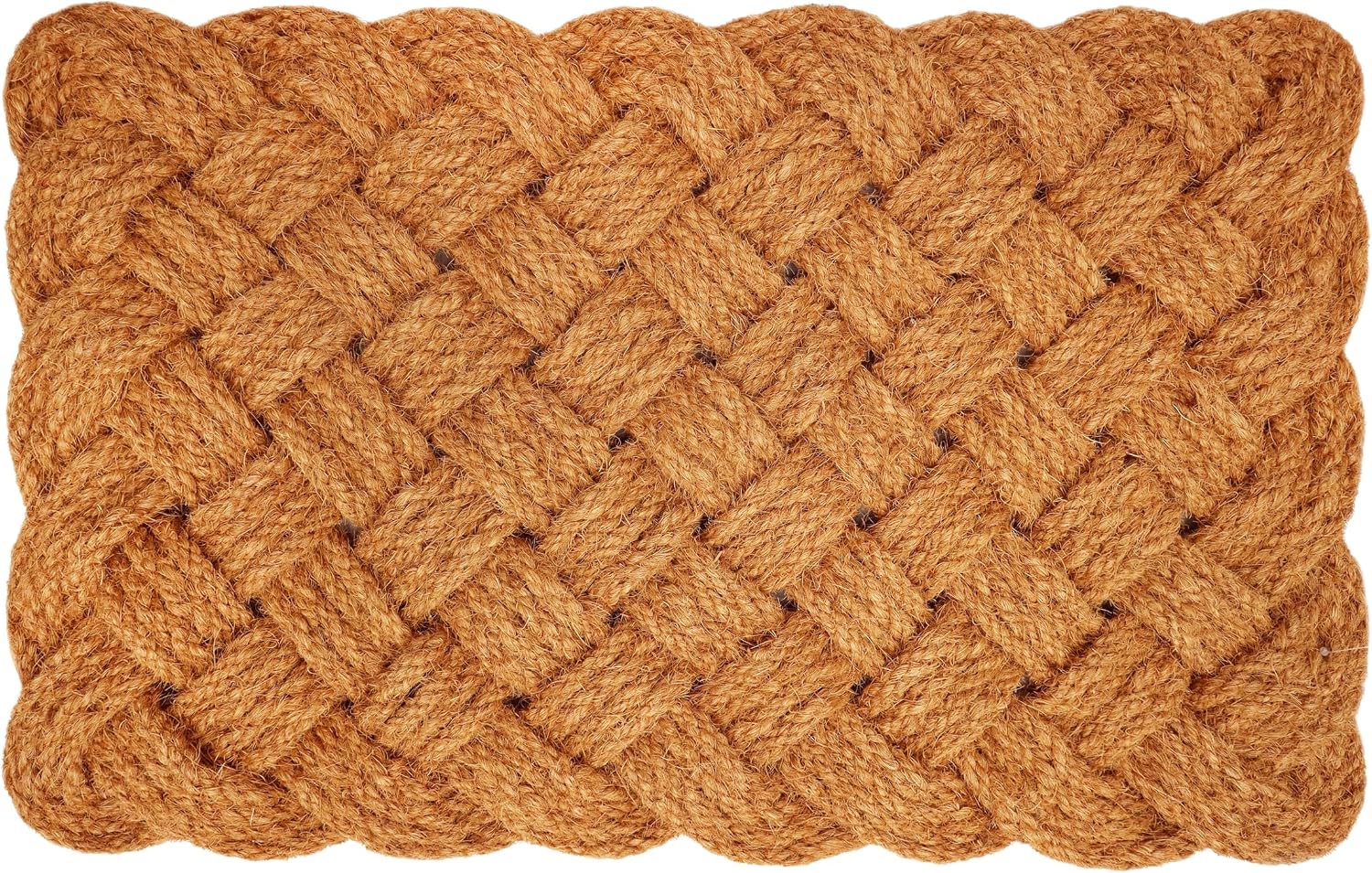 Heavy Duty Woven Rope Coir Doormat, 17 x 30 Inch