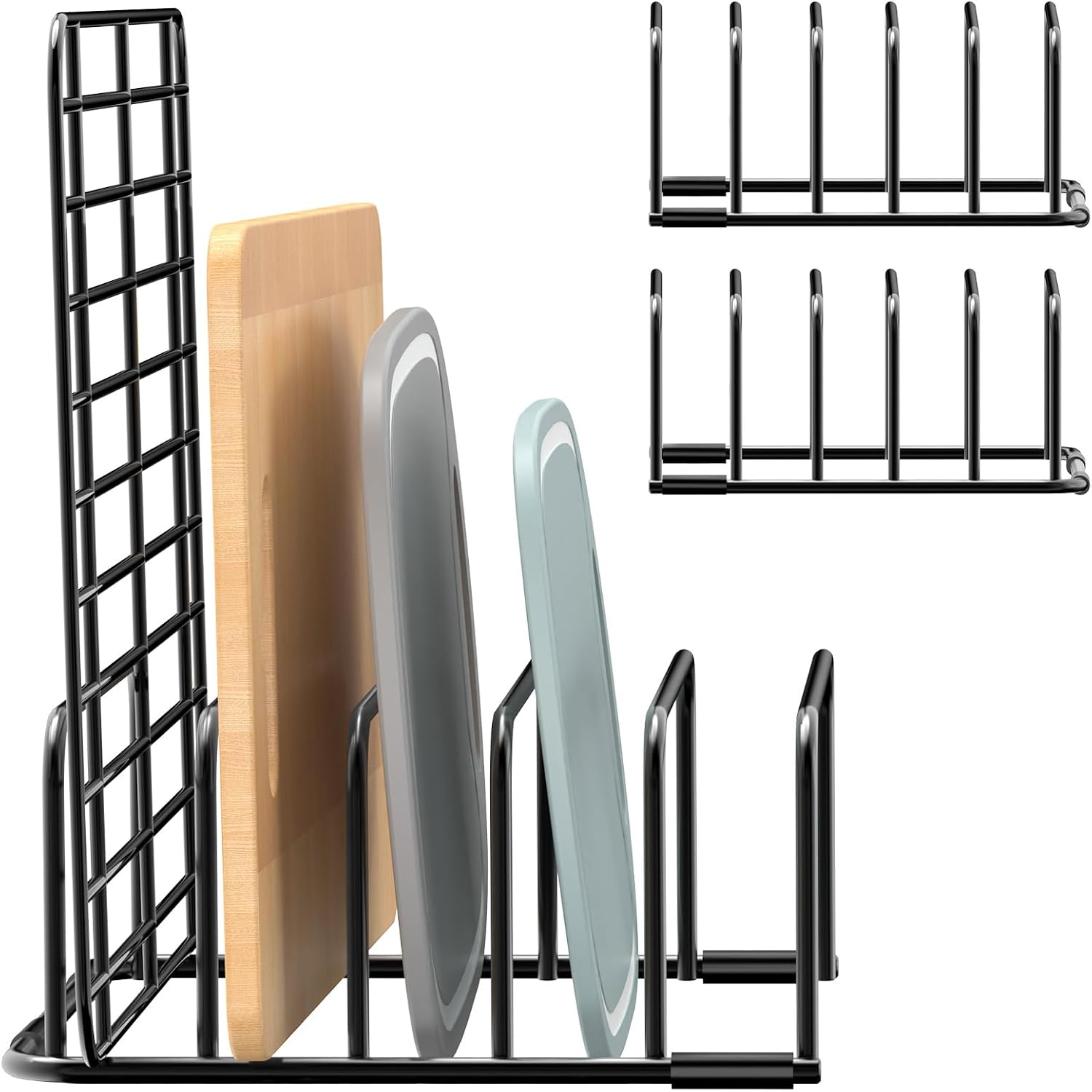 Fikoksol Cutting Board and Baking Sheet Rack Organizer for Cabinets