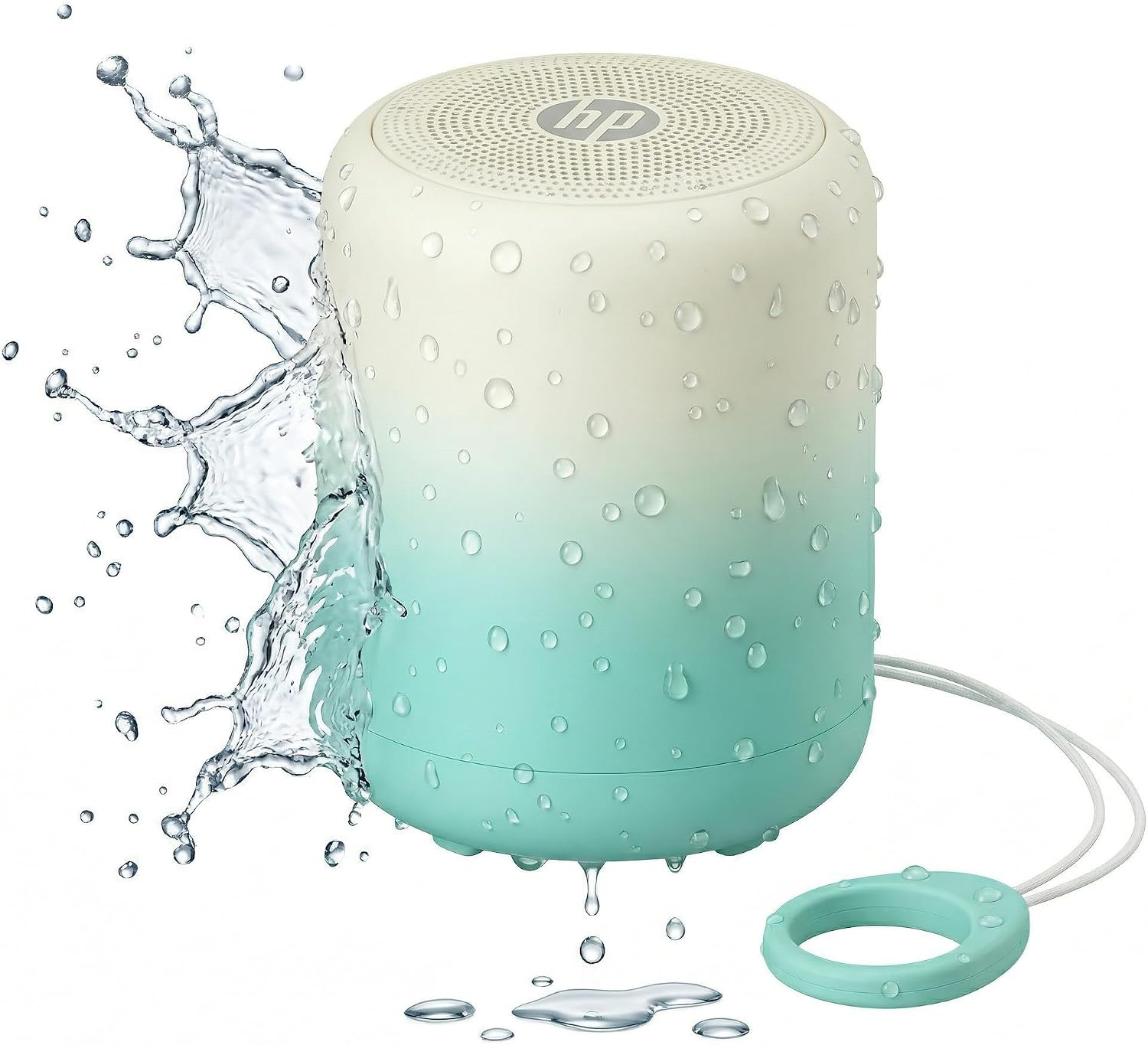 HP BTS07 Plus Waterproof Bluetooth Speaker, IPX7, Glacier Blue