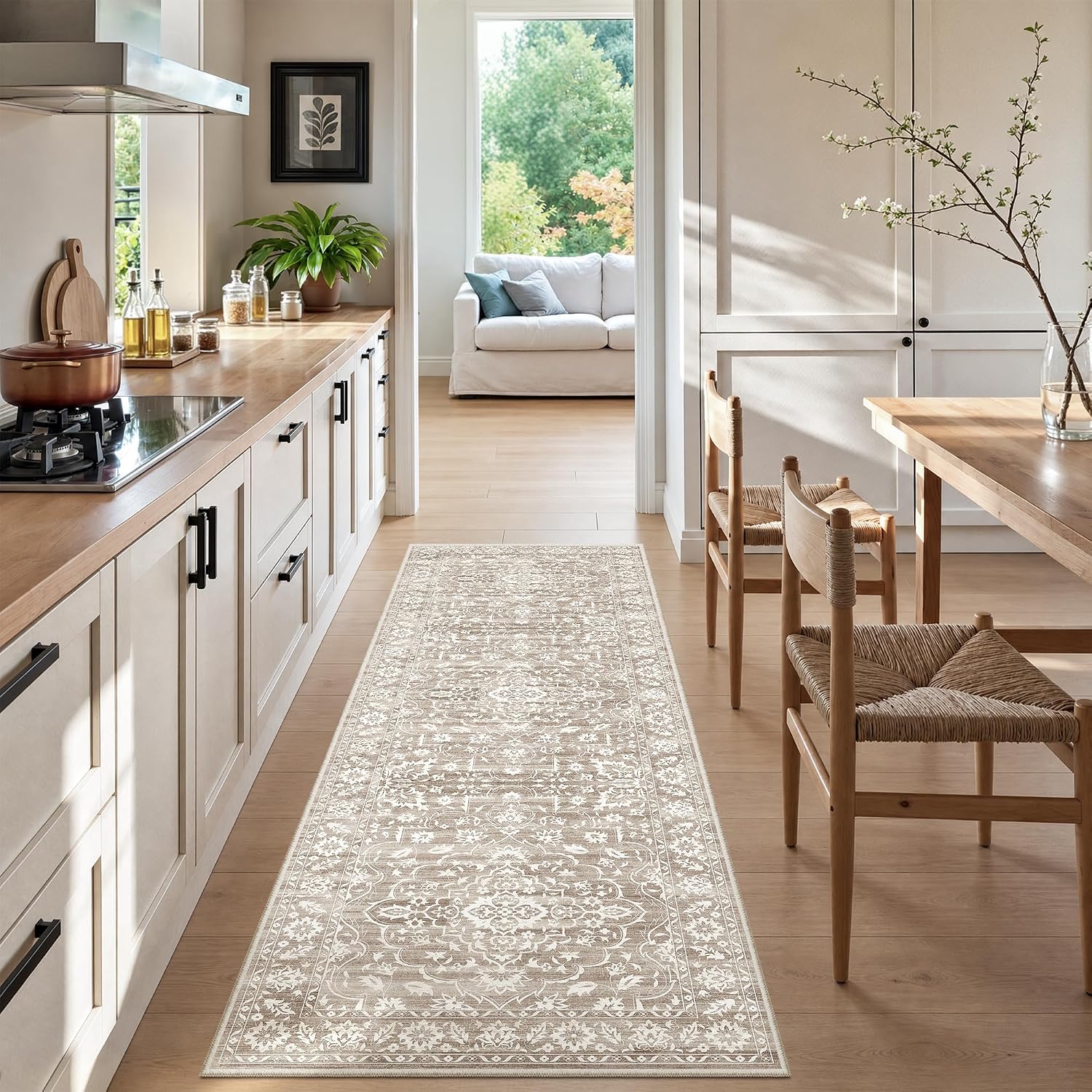 Soalmost Non-Slip Washable Runner Rug for Kitchen and Hallway, 2 x 6 Ft