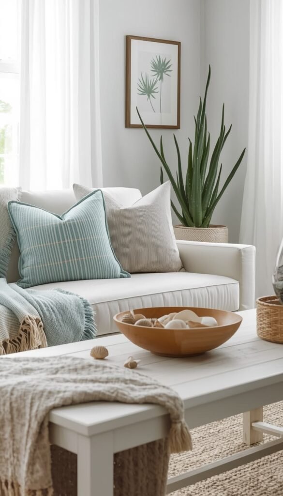 A cohesive summer decor style guiding the whole home's refresh