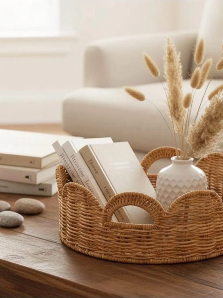 Natural woven texture bringing a warm-weather feel to the home