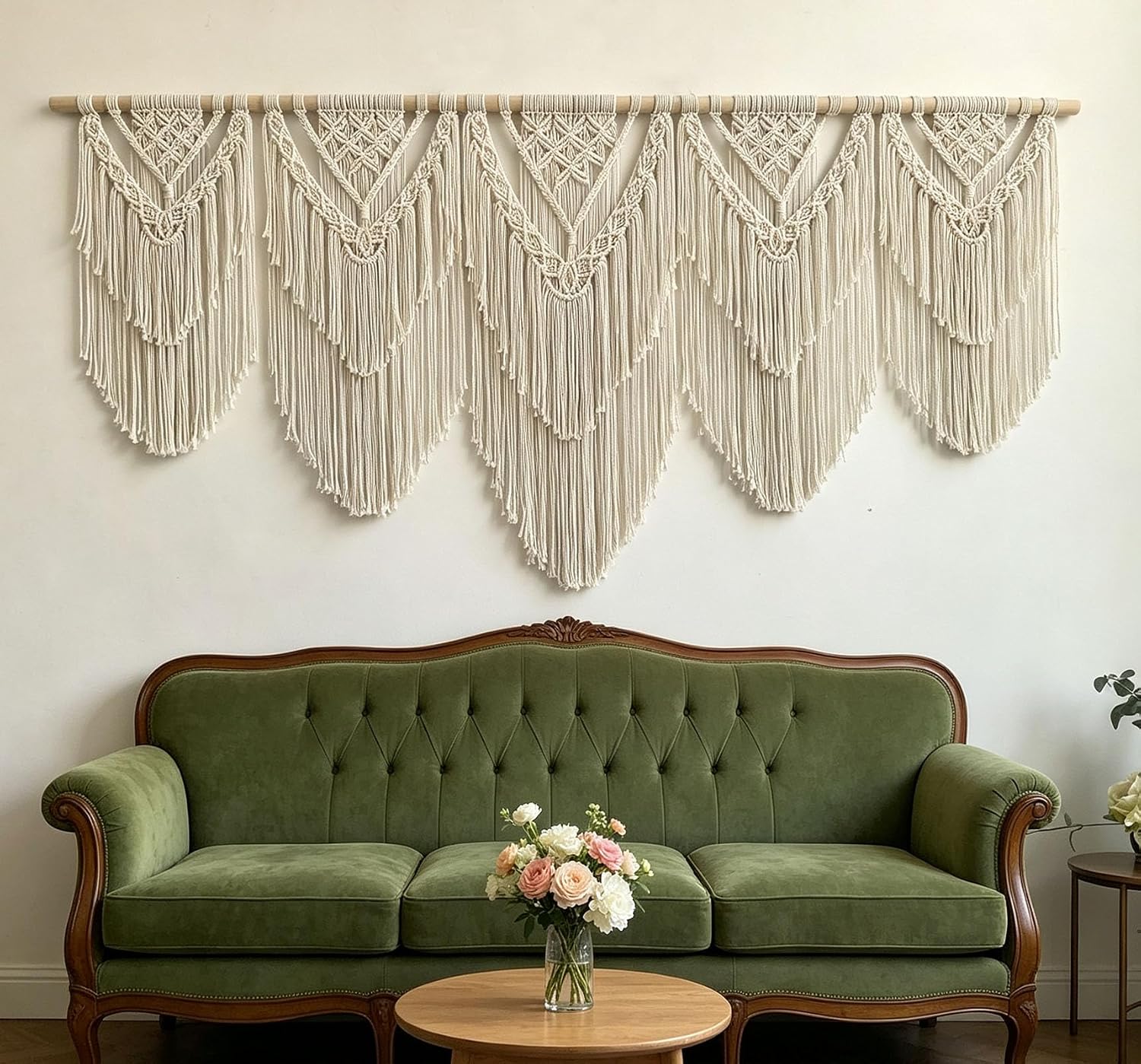 Achart Extra Large Macrame Wall Hanging, 71 x 32 Inch, Boho Wall Decor