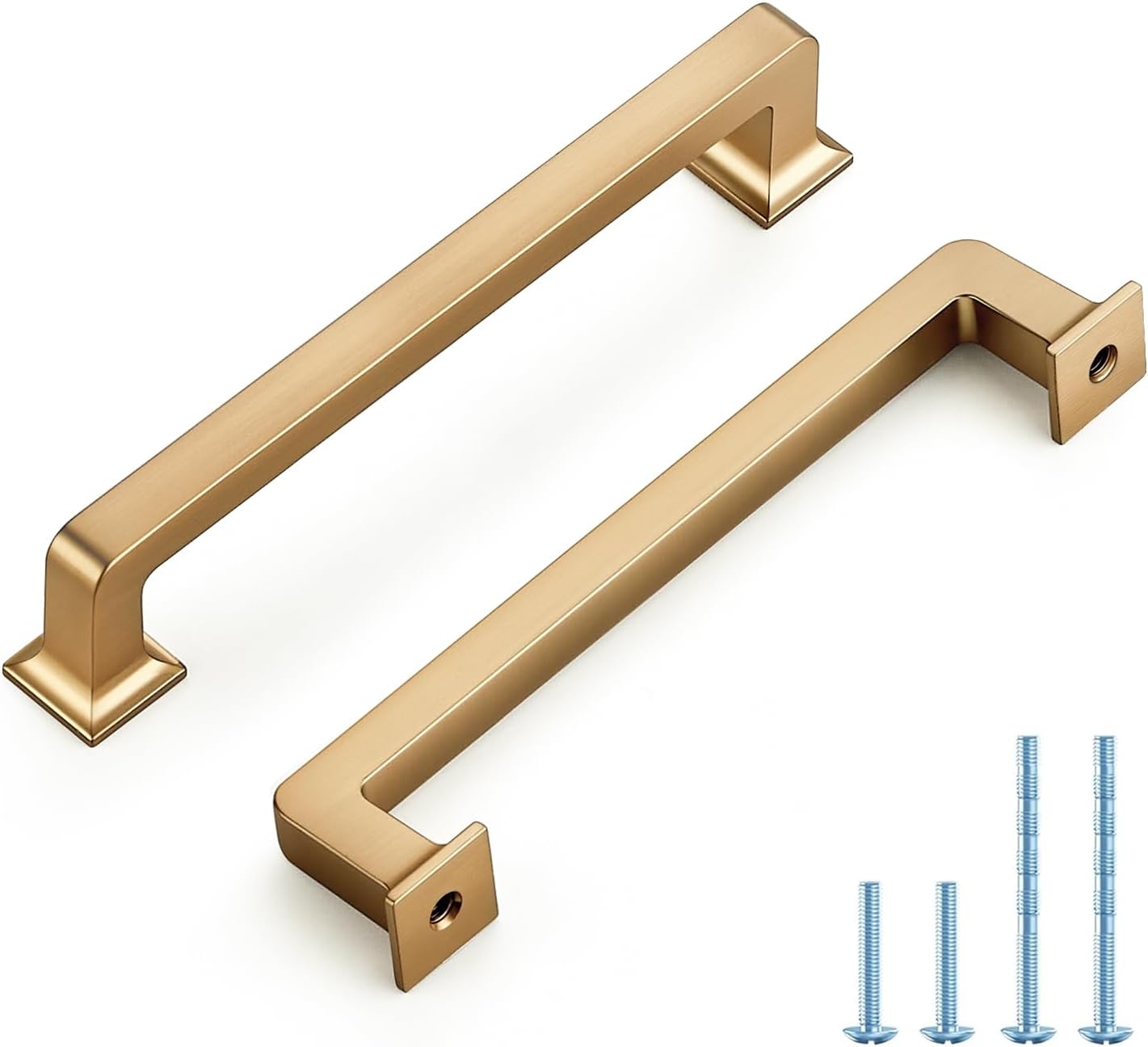 HOME EDIT Champagne Bronze Cabinet Handles, 5 Inch Zinc Pulls, 10 Pack