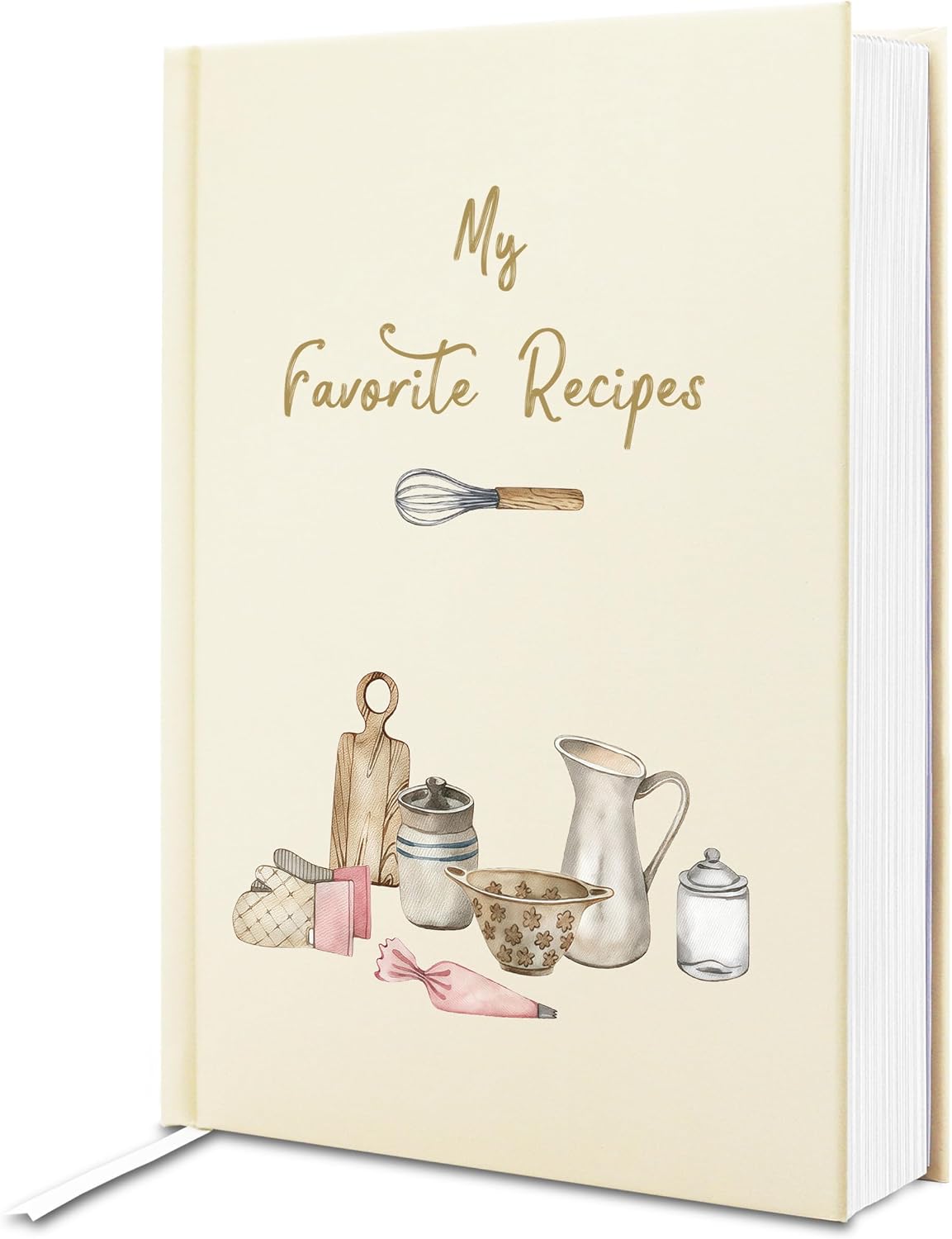 Hardcover Recipe Book to Write in Your Own Recipes, My Favorite Recipes