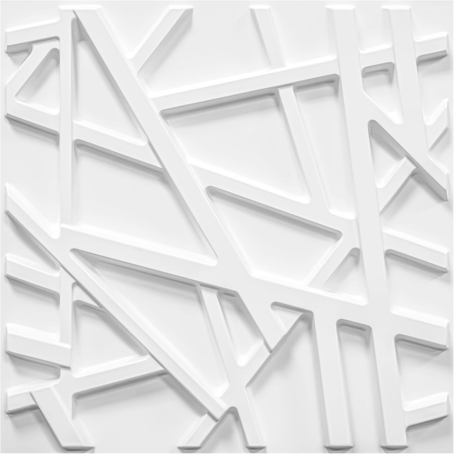 LEVOWAY 33 Pack 3D Wall Panels for Interior Wall Decor, 12 x 12 Inch, White Textured