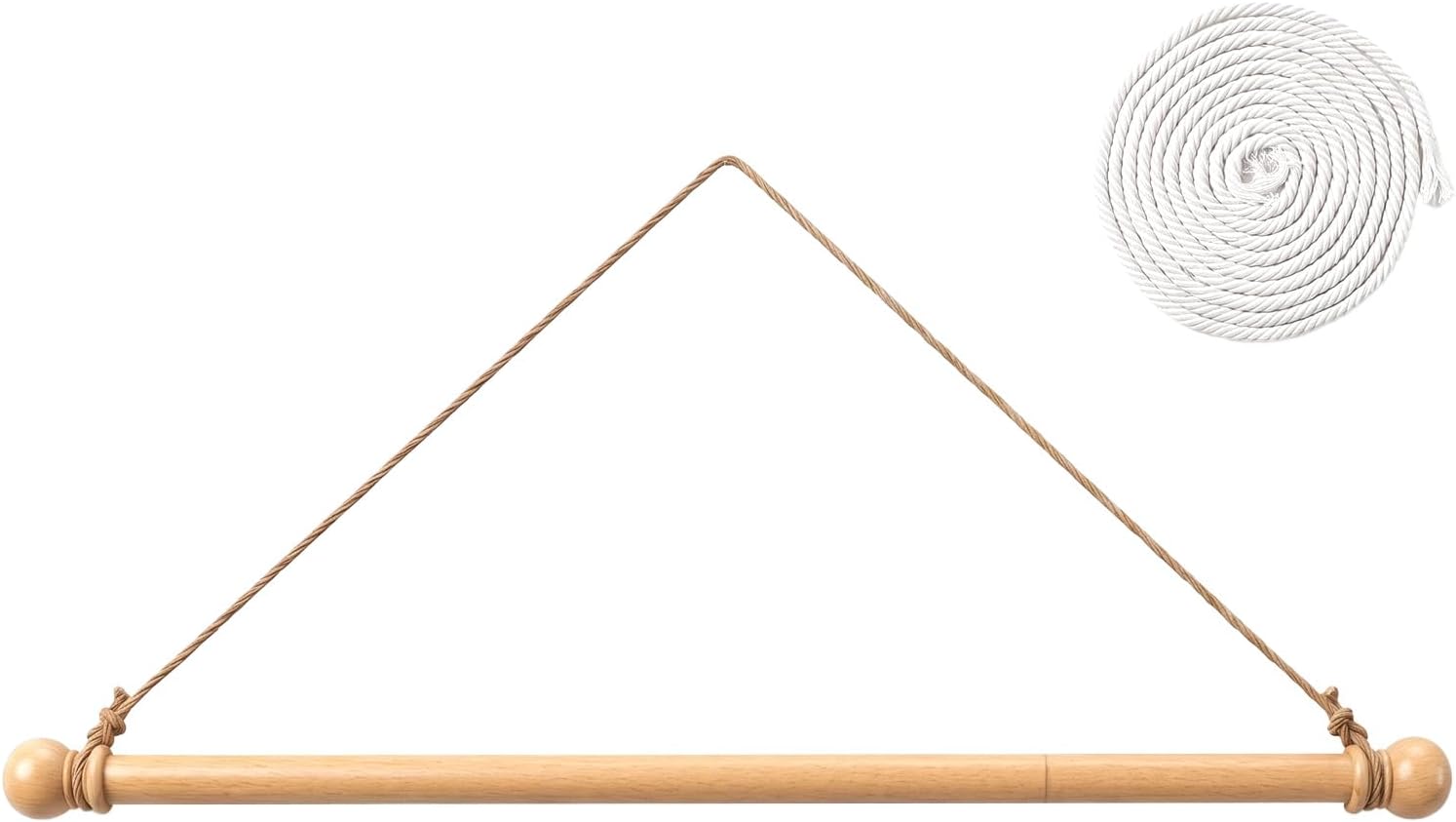 Adjustable 12 to 28 Inch Wooden Poster Hanger for Fabric Wall Decor